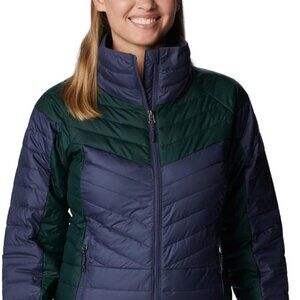 🆕Columbia Women's Powder Lite II FZ Jacket- Medium- Nocturnal / Spruce- Authent